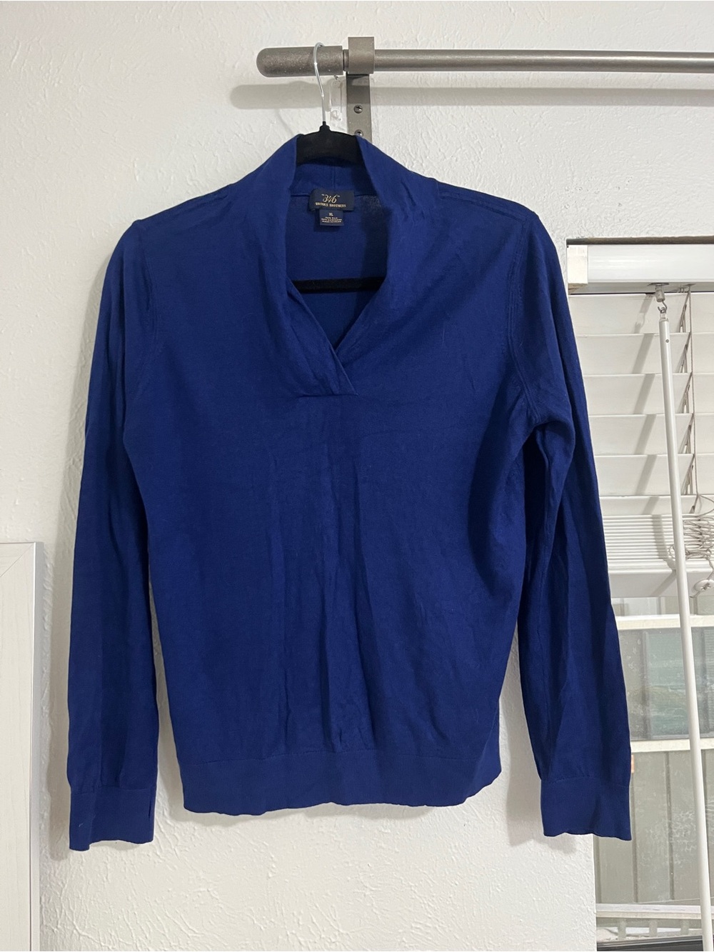 Brooks Brothers Royal Blue V-Neck Women's Sweater